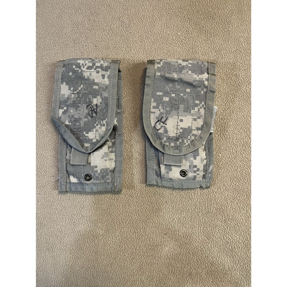 Set of 2 MOLLE Triple Magazine‎ Pouch Dump Pouch Army Digital Camo